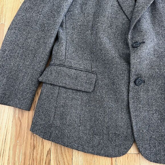 Vintage 80s mens‎ wool blazer blue classic retro 41 R sports coat jacket - Picture 2 of 9